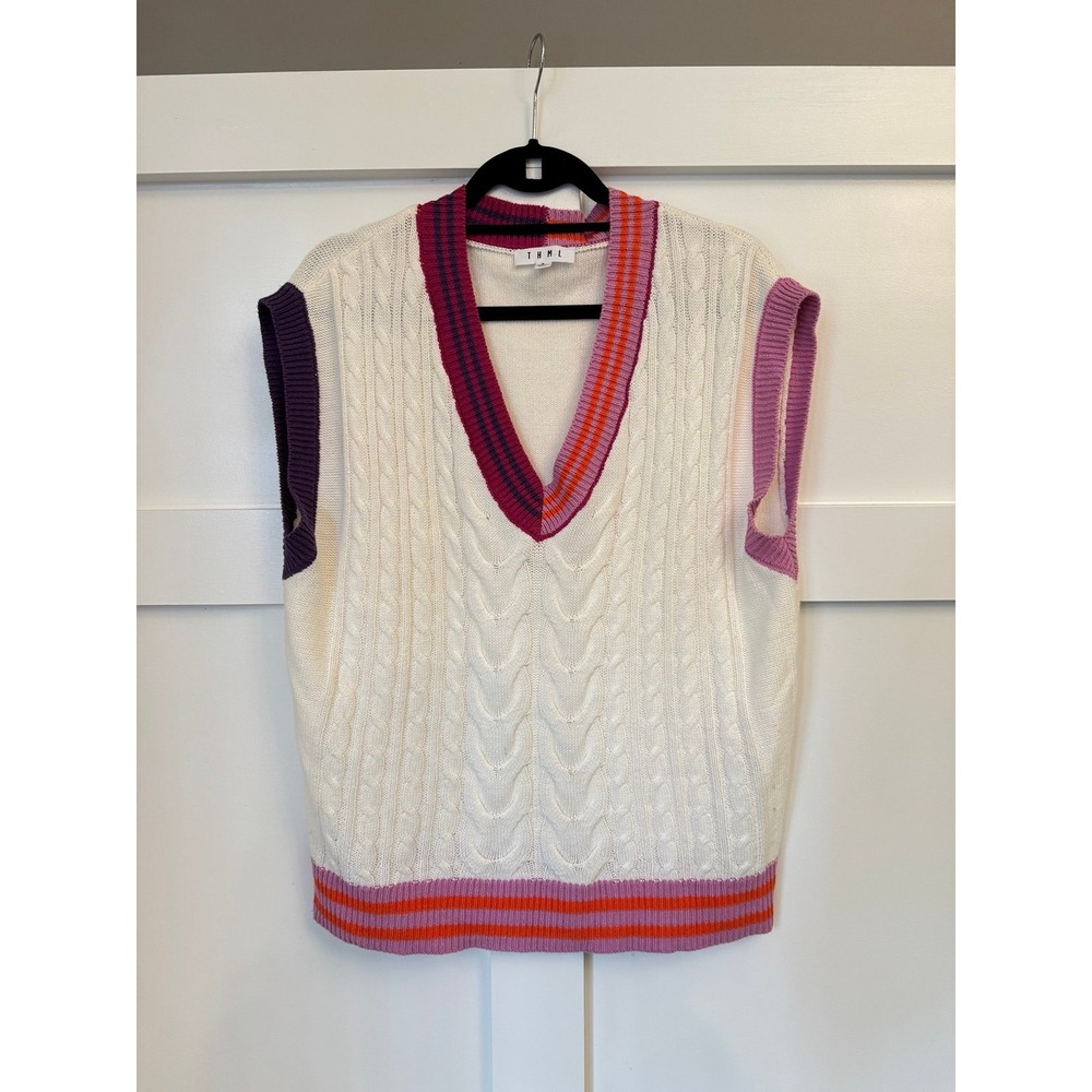 THML cable‎ knit pullover vest EUC size small